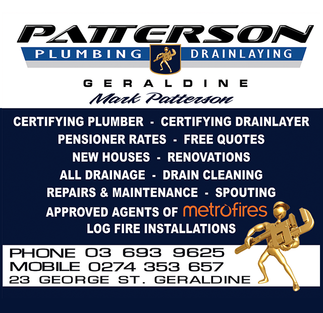 Patterson Plumbing and Drain laying - Geraldine Primary School - Jan 24